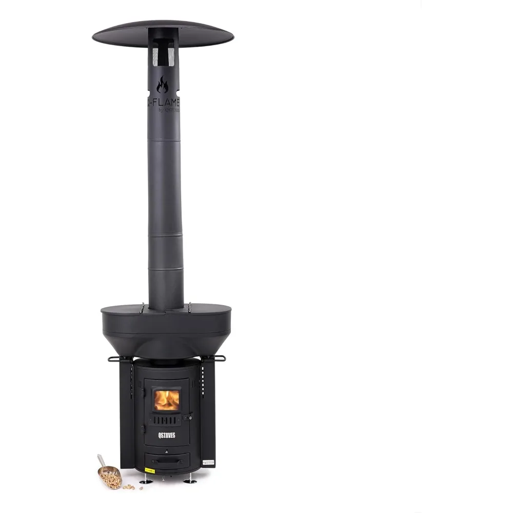 106,000 BTU Patio Heater for Outdoor Use, Outdoor Wood Fired Patio Heater for Home and Commercial