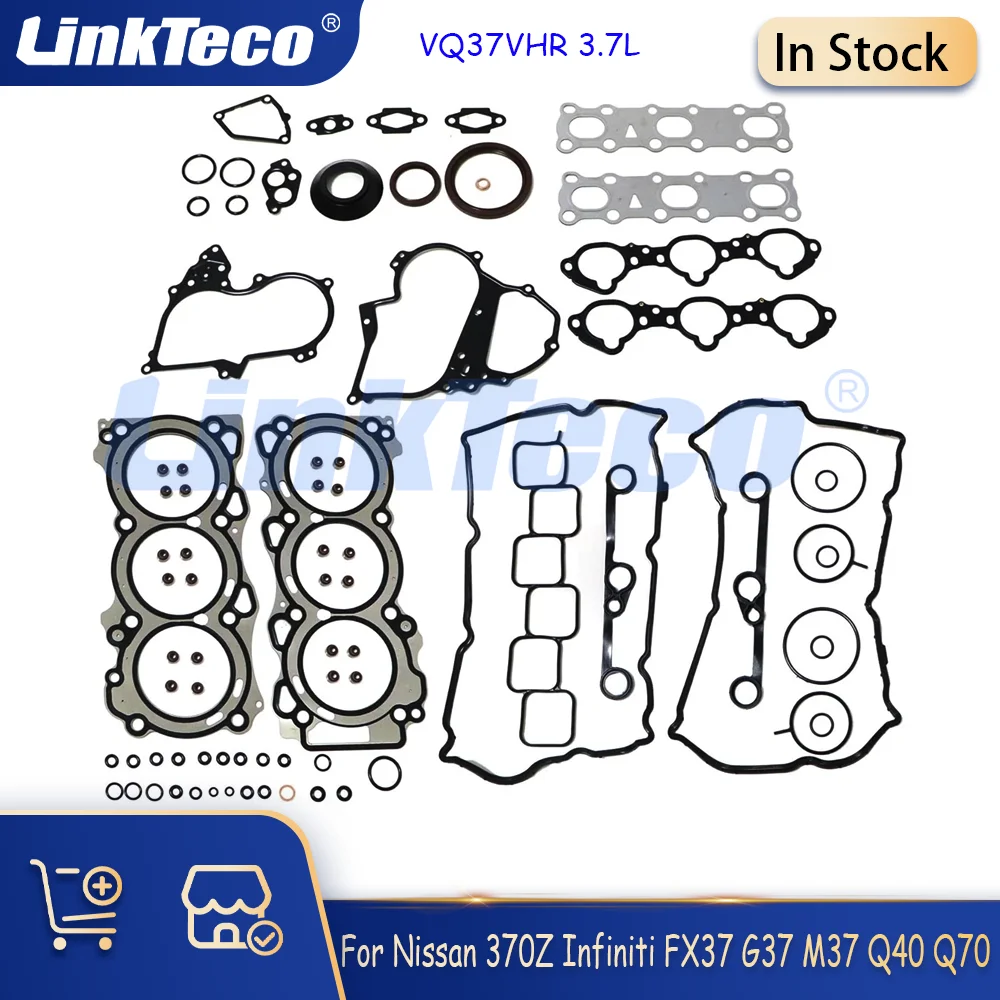 Engine Cylinder Head Full Gasket Set For 3.7 T L 13-20 NISSAN 370Z INFINITI EX37 FX37 G37 M37 Q40 Q50 Q60 Q70L QX50 QX70 3.7L