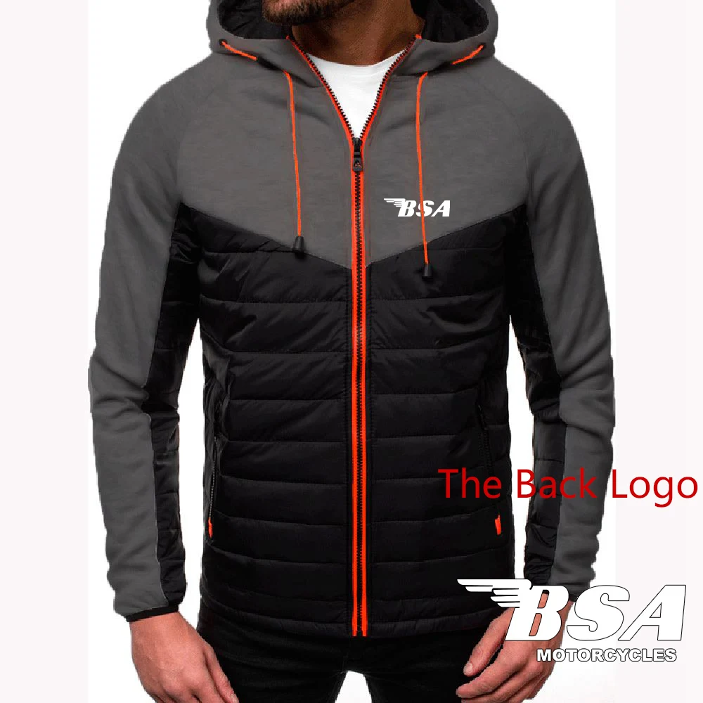USA製　BSA MOTORCYCLE スエットパーカー 2023 Men New Bsa Motorcycles Spring Autumn 7 Color Zipper Hooded
