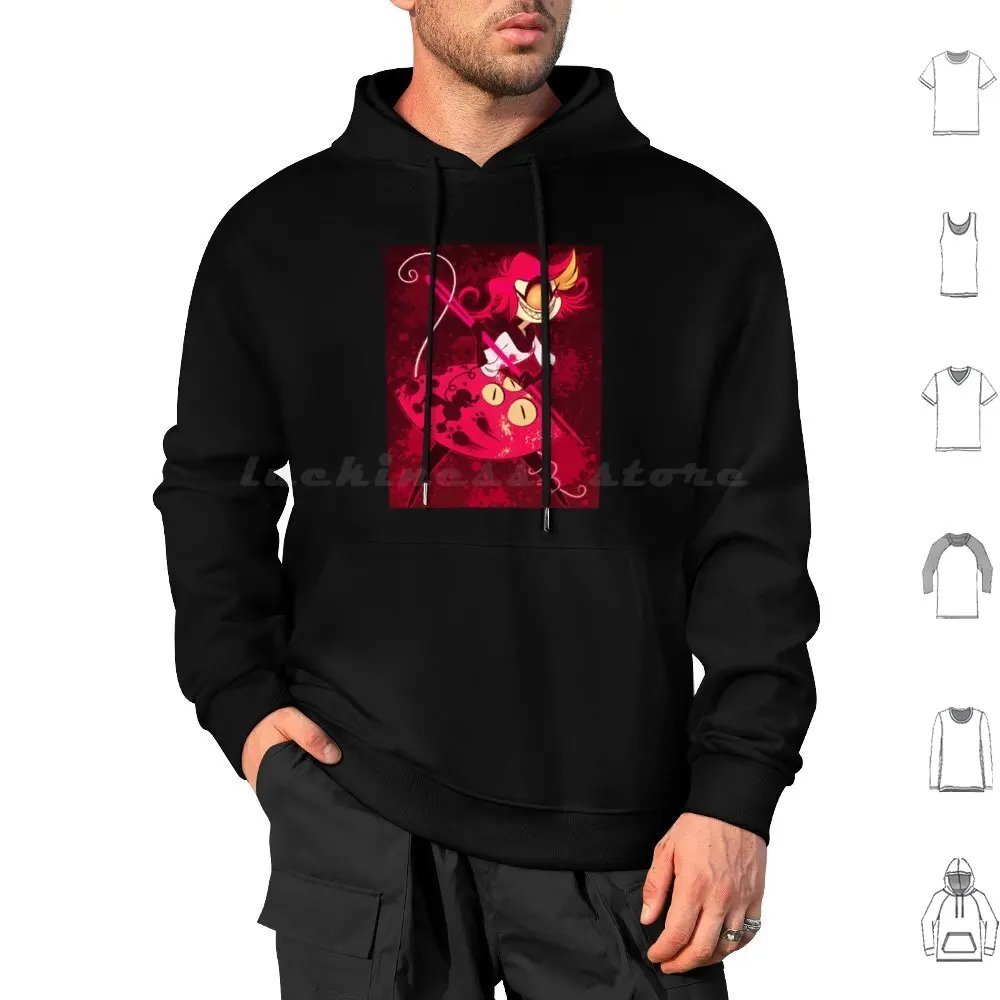 Hoodies Long Sleeve Charlie Alastor Blondie Vivziepop Charlie Helluva Stolas Alastor Alastor Fanart Vaggie Art Niffty