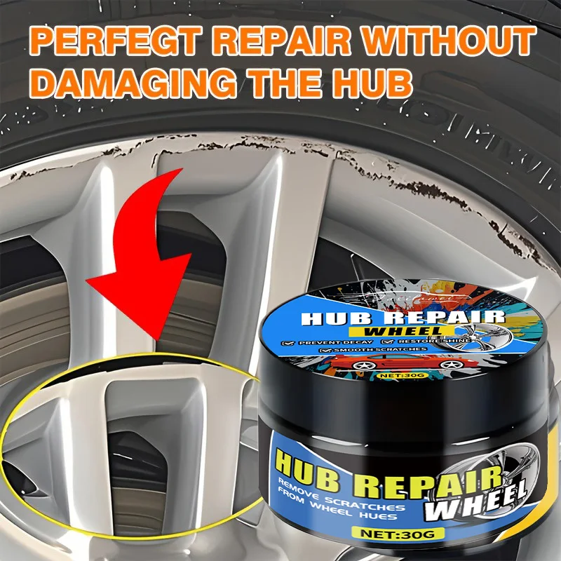 Wheel scratch repair paste, alloy wheel polishing paste, oxide paste, specifically used for wheel scratch repair, fading
