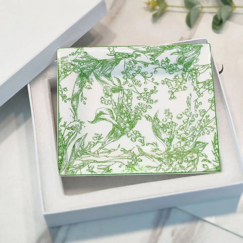 Bone china large storage tray, ashtray, creative personalized home use