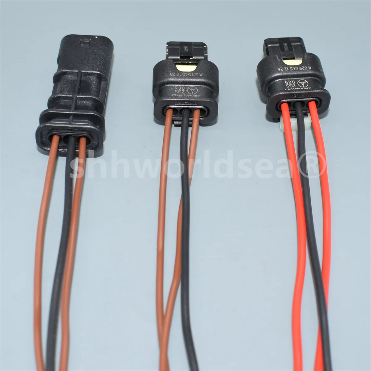 Shhworldsea 3 دبوس موصل سلك السيارات المقاوم للماء 1718653-1 / 4F0 973 703A / 2-1718652-3 عكس الرادار التوصيل لشركة فولكس فاجن أودي #4