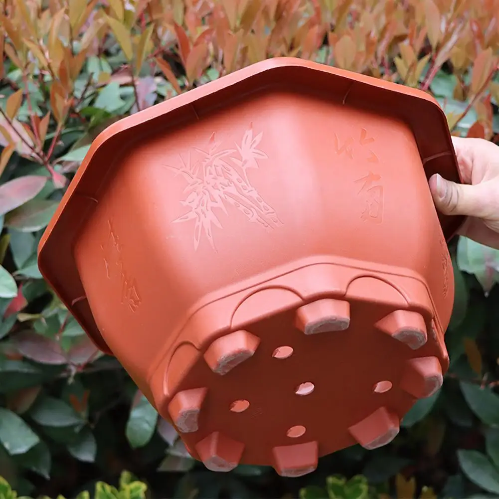 Air Circulation Flower Pot Plastic Planter for Bamboo Clivia Drainage Holes Downward Growth Pot for Home Garden Balcony