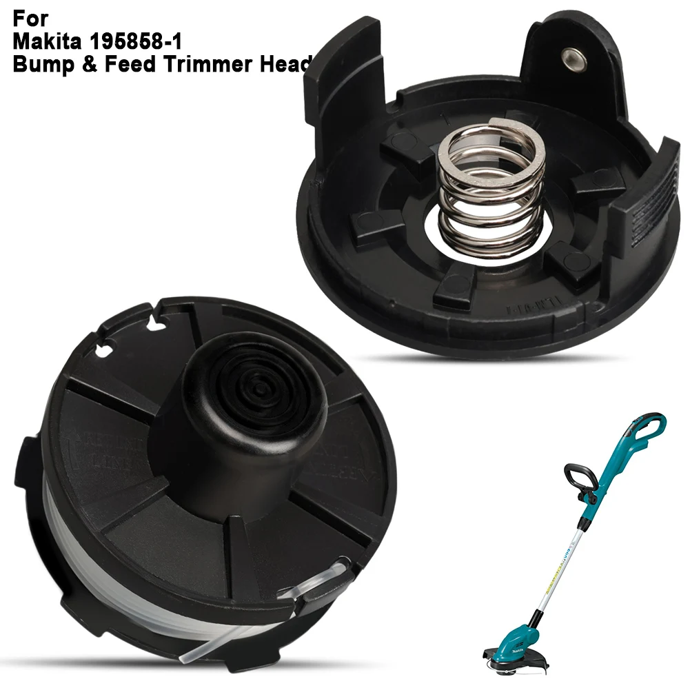 Carrete para Makita 195858-1, cabezal de corte Bump & Feed, Compatible con Makita BUR181/141/181Z, modelo de repuesto: 231352-0/196146-9