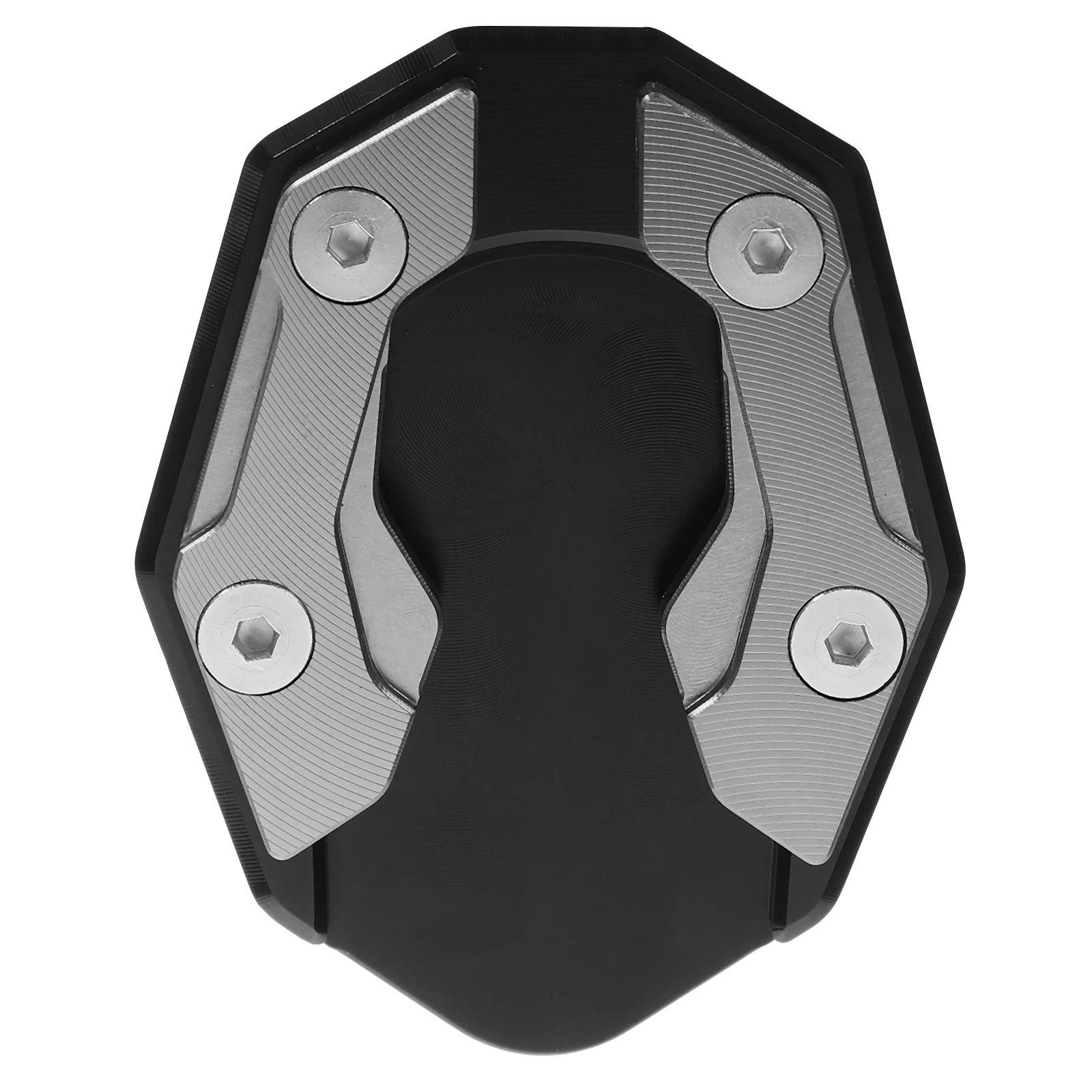 

Aluminum Alloy Kickstand Extension Pad Sturdy Dark Grey Motorcycle Side Support Plate Anti Large Base for Off Road