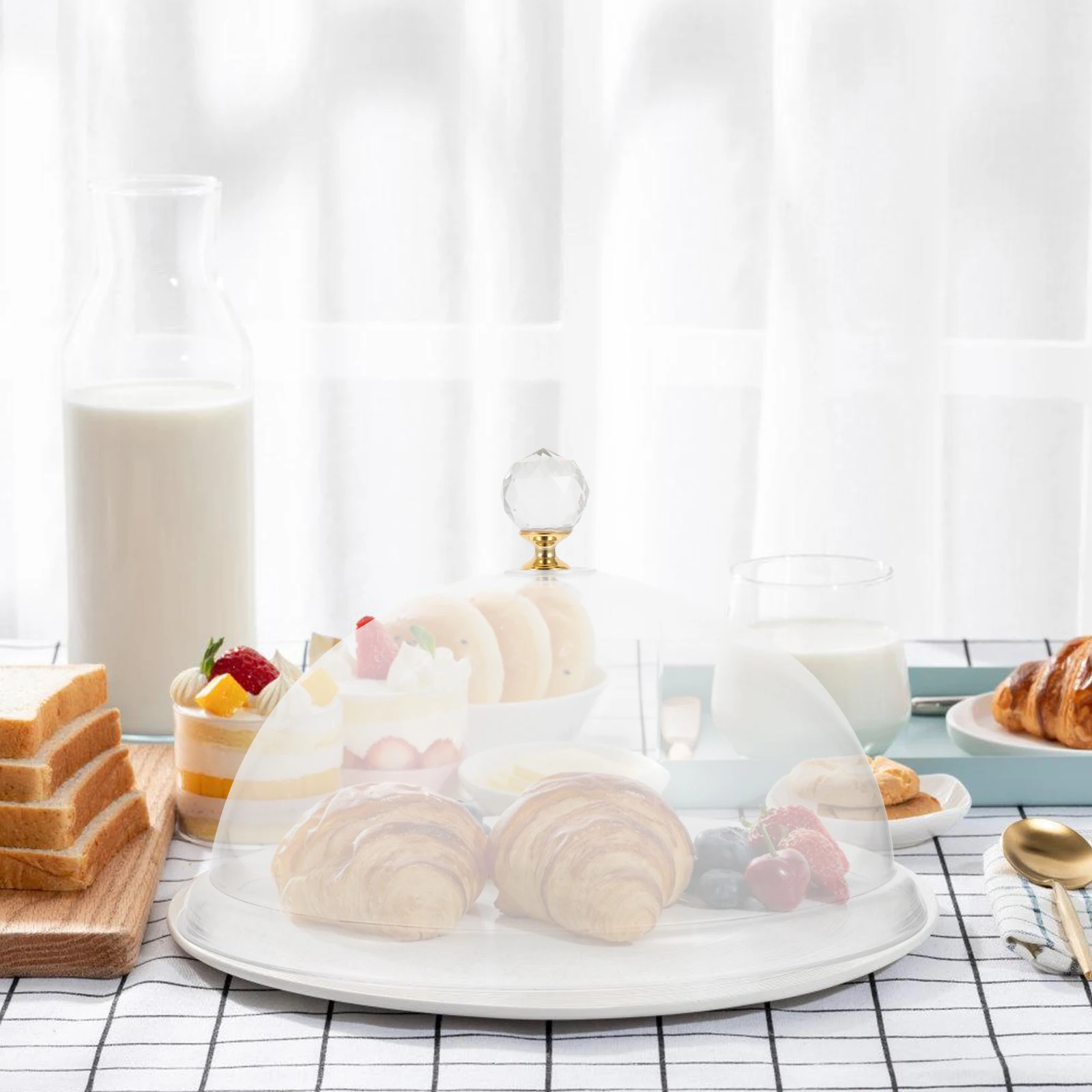 

Clear Acrylic Cake Dome Lid Cover Reusable Stylish Generous Practical Gift Idea for Important Women in Your Life