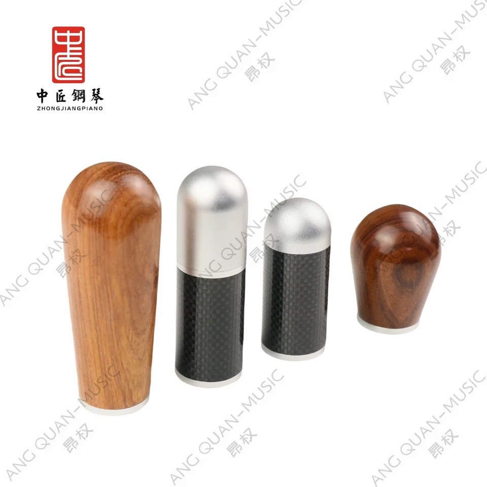 Piano tools repair carbon fiber tuning wrench, red rosewood tail ball, aluminum alloy handle, carbon fiber 7+2 extension rod.