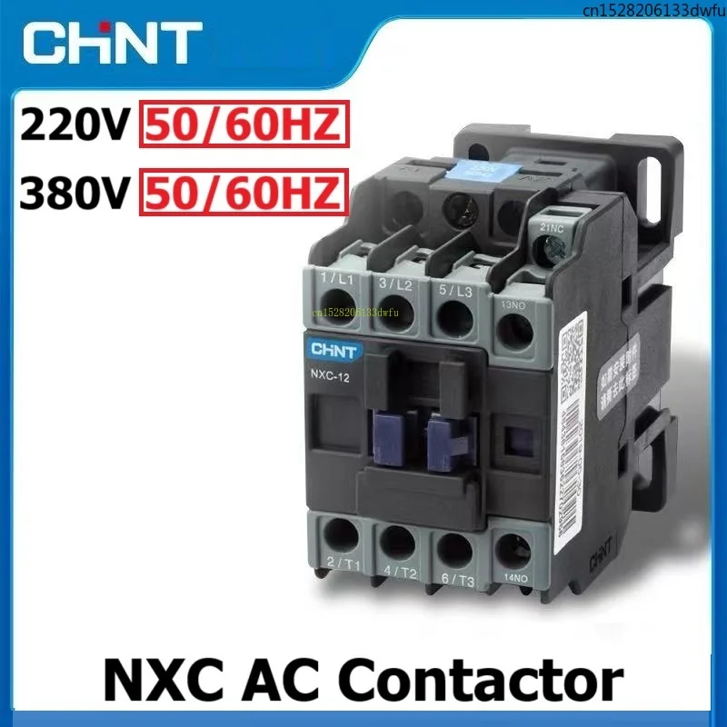 CHINT 50/60HZ 36V 220V 380V AC Contactor NXC 50HZ 60HZ CJX2 LC1D LC1 LC1N NXC-09 NXC-12 Magnetic Thermal Switch