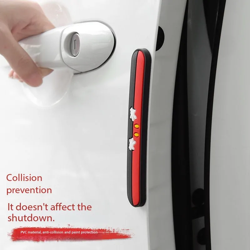 

Universal Auto Door Anti-collision Strip 4 pcs Edge Guard Protector Suitable for All Car Models Exterior Accessories New style