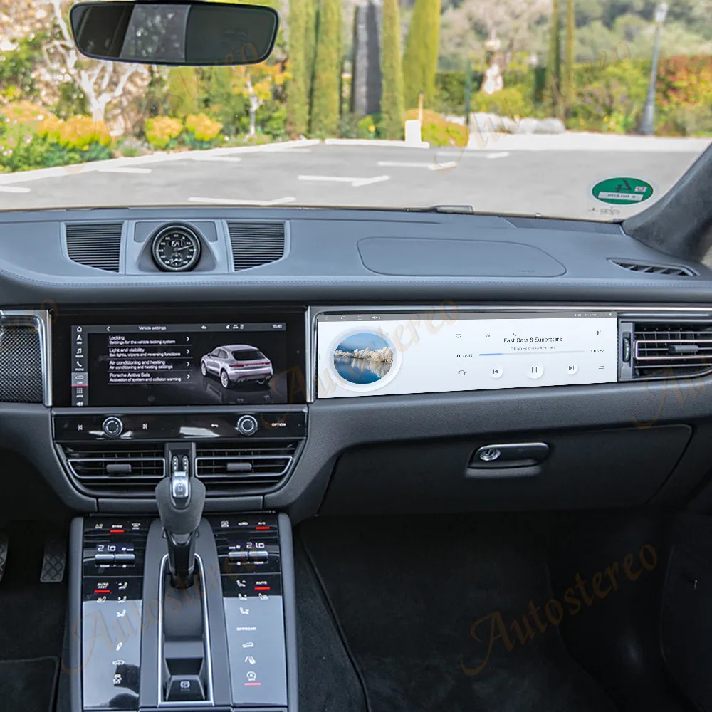 Android Car Co-pilot Passanger Screen For Porsche Macan 2018-2024 Car Radio Multimedia Playe CarPlay GPS Navigation Head Unit