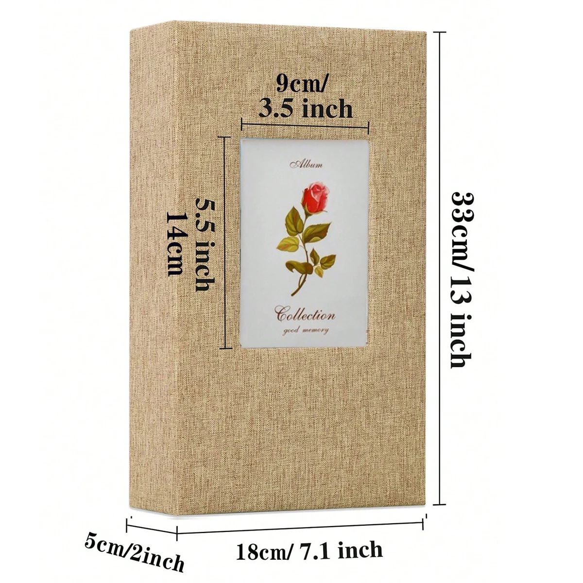 300 Pockets Linen Photo Album for 4x6 Photos Books Slip-in Picture Albums Wedding Baby Family Anniversary Photo Storage