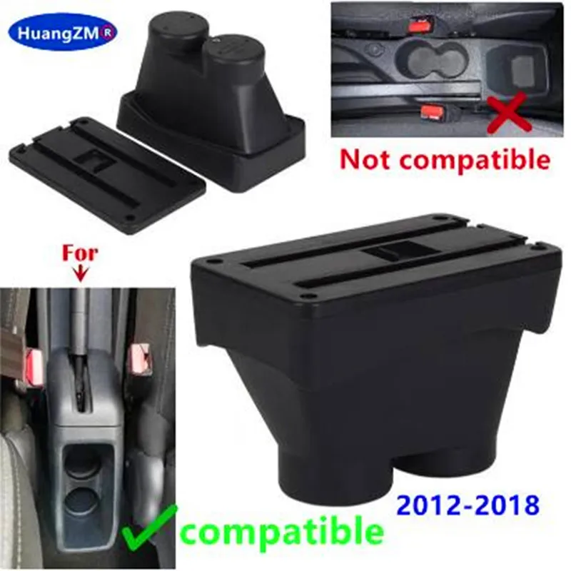 For Peugeot 208 Armrest Box 2012-2018 Storage box Car Holder Ashtray Interior accessories Retrofit parts USB 2017 2016 2015 ﻿