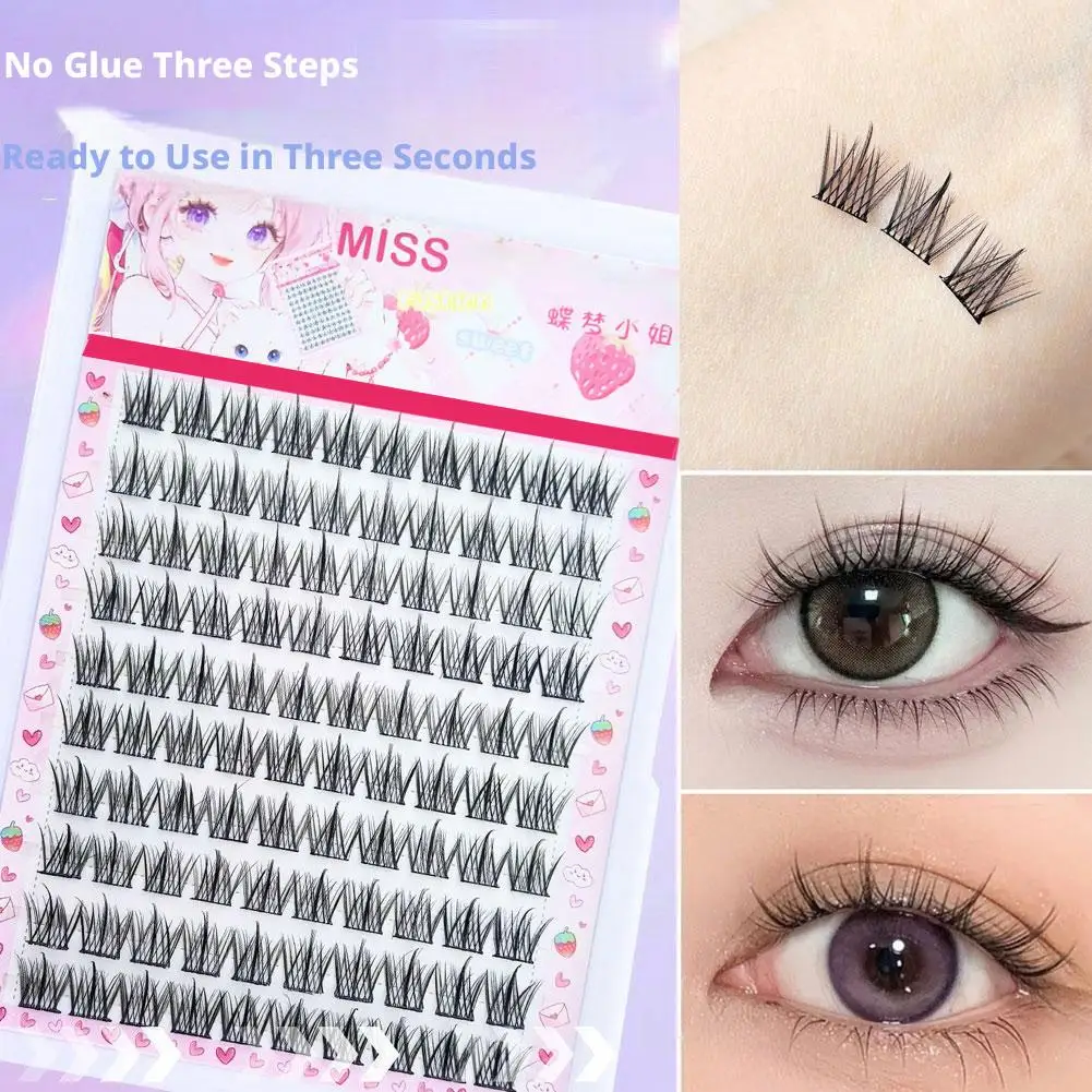 10 Rows Individual Cluster Eyelashes DIY Girl Group Wispy Spiky Lash Clusters Natura False Eyelashes For Daily Makeup Tool