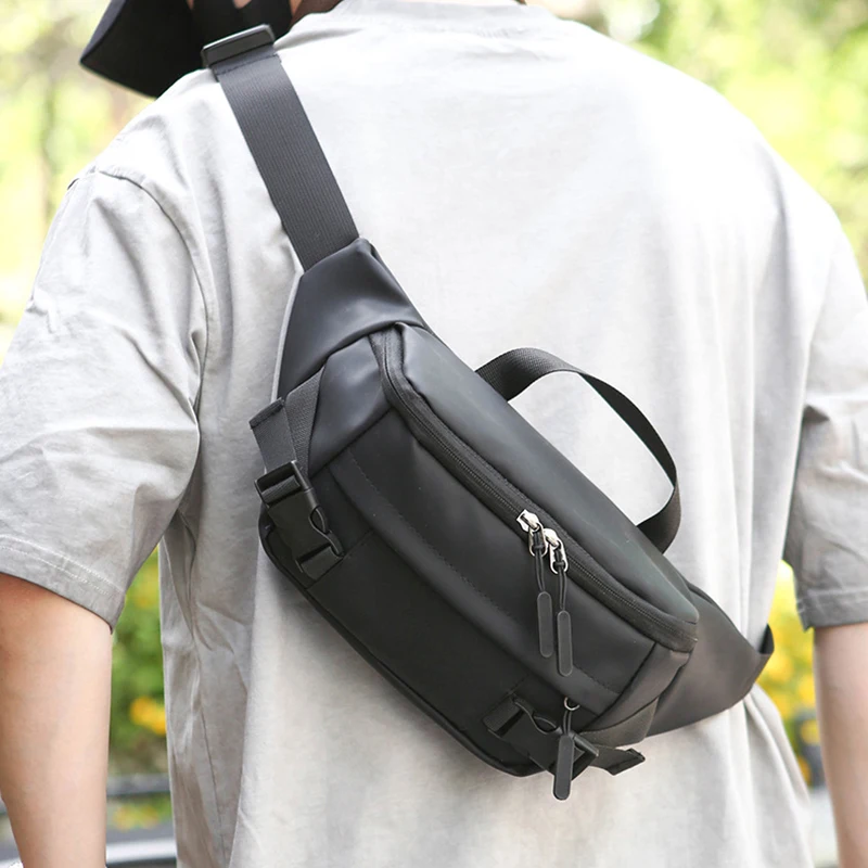 男性ウエストバッグオートバイアウトドア旅行スポーツハイキング釣り通勤チェストバッグ携帯電話サイクリング短期旅行ポーチ