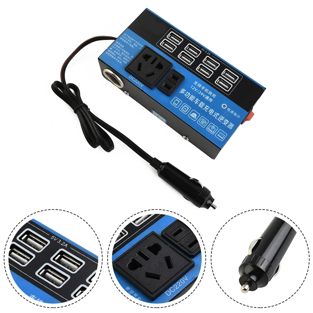 Power Supply Power Inverter Battery Converter DC 12V/24V To DC 110V/220V Vehicle Battery Converter Voltage Transformer