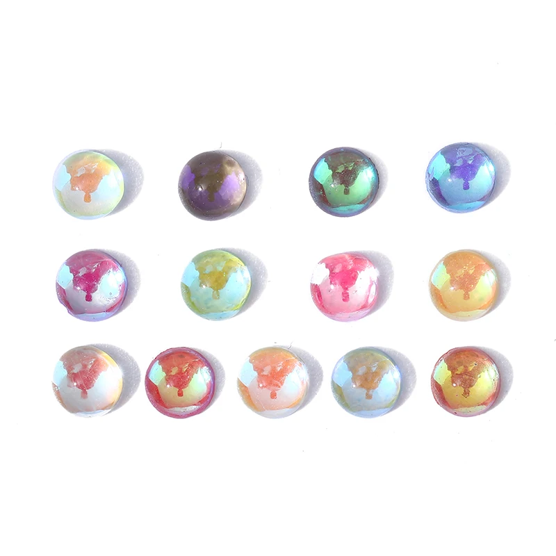 1440pcs SS6 Glass Charm Mini Mermaid Beads FlatBack Half Round Rhinestones Nail Art Decorations Crystal Gems Glitter Accessory