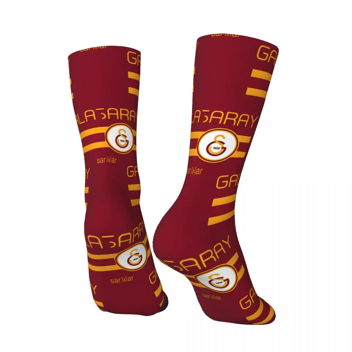 Super League -(Home Dark Red) Sock for Men Hip Hop Vintage Galatasarays Happy Seamless Pattern Printed Boys Crew Sock