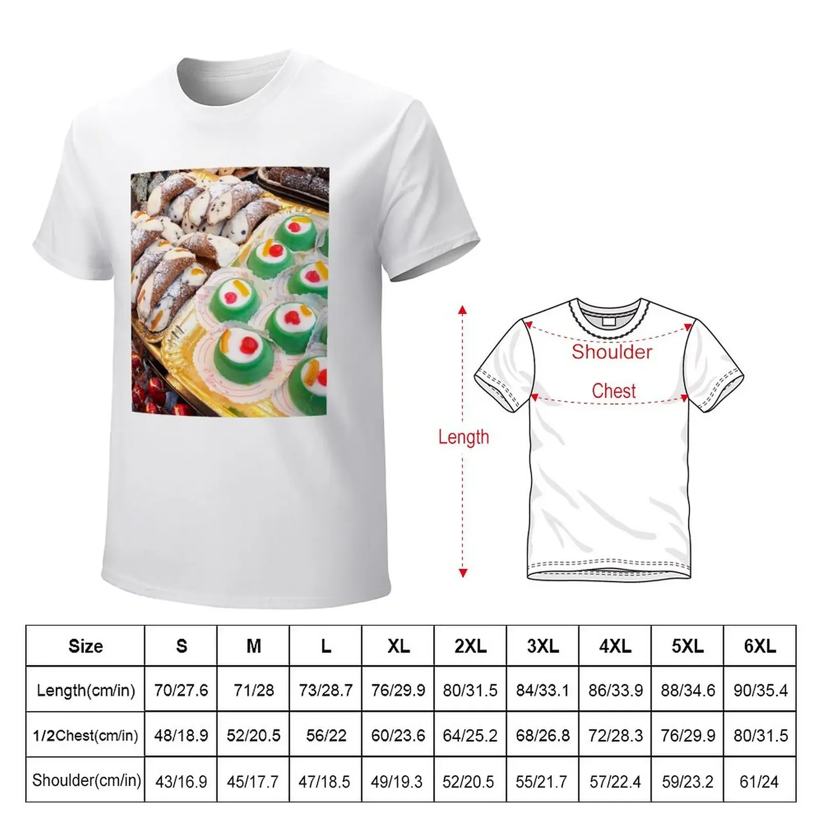 Sicilian cannoli and cassata T-Shirt shirts graphic tees Short sleeve tee sports fans mens graphic t-shirts pack