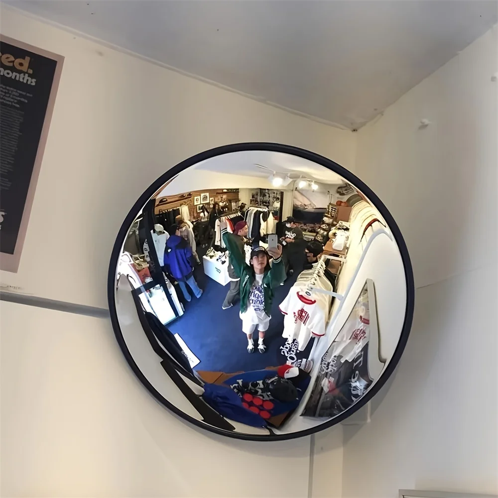 مرآة حائط مستديرة مزخرفة فنية، ديكور معلق أفقي للسيارة، غرفة المعيشة، متجر البيع بالتجزئة يعزز مساحة ديكور المنزل