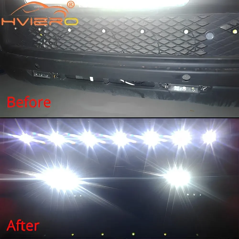 1X 23mm Car Auto 12Led Eagle Eye Turn Signal White Yellow DayTime Running Light Spot Lamp Backup Car Motor Parking DayLamp DRL