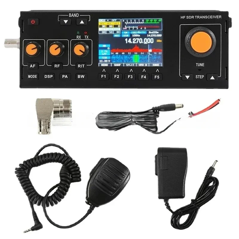 New RS-918 Plus HF SDR MCHF-QRP Transceiver Amateur Shortwave Radio With Microphone3.4AH Built In Battery