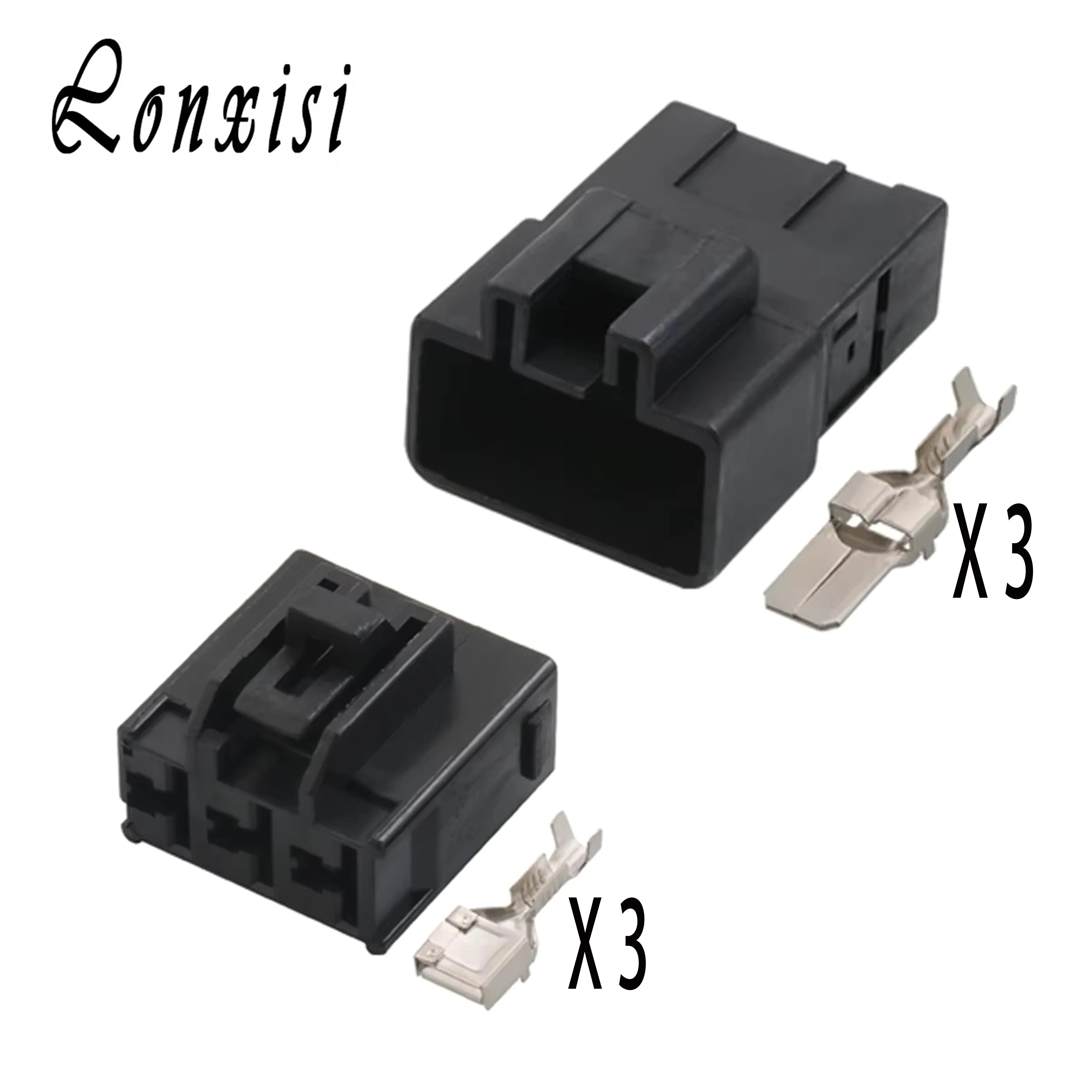

1/5/10/20 Sets 3 Pin Auto 7.8 MM Series 7282-3030 7283-3030 High Power Automobile Wire Harness Male Female Connector