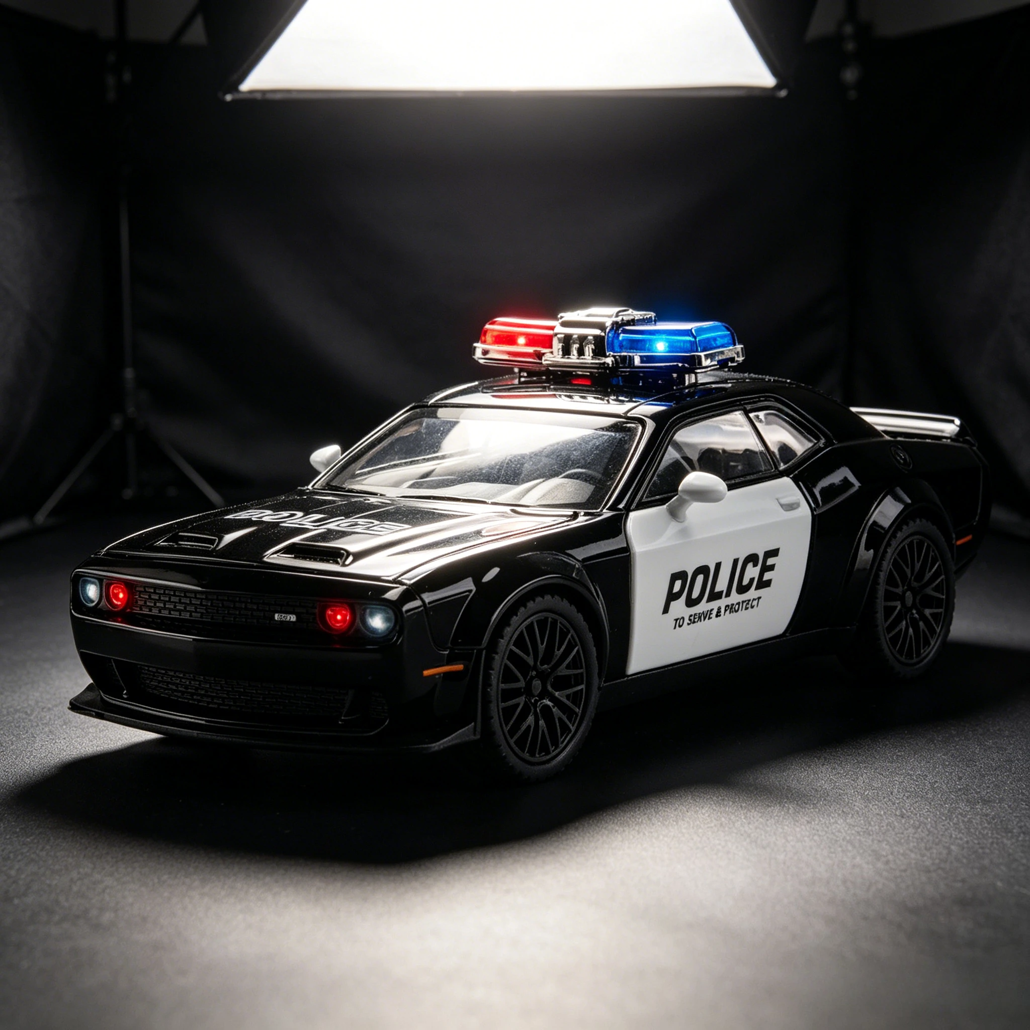 

1:32 Hellcat Police Alloy Car Model Toys Metal Diecasts Vehicle Model with Light Sound Sport Car for Children Collection Gifts