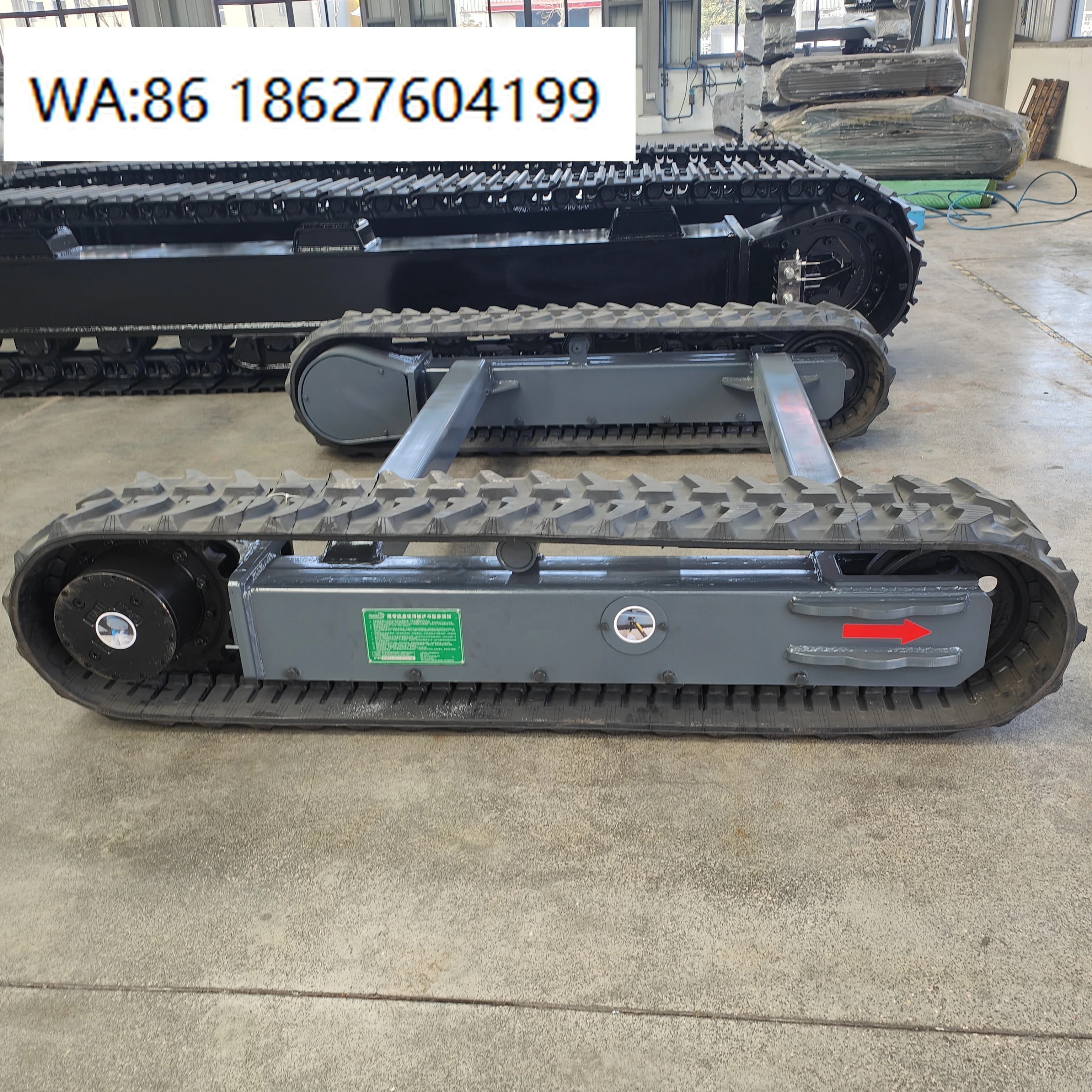 2-10Ton Multispec Rubber Steel Track Undercarriage Chassis, Universal Crawler Base for Excavator and Hydraulic Drilling Machiner