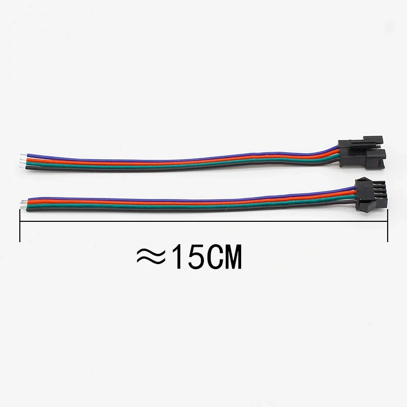 10 pairs 4Pin led Connector Male/female JST SM 4Pin Plug Connector Wire Cable for Led Strip Light Lamp Driver