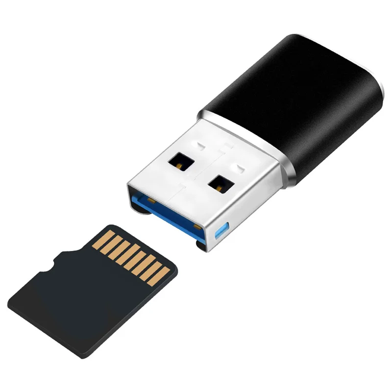 AED5-алюминиевый мини-USB 3.0 адаптер для чтения карт памяти для карт Micro-SD/TF адаптер для чтения карт ПК компьютер ноутбук