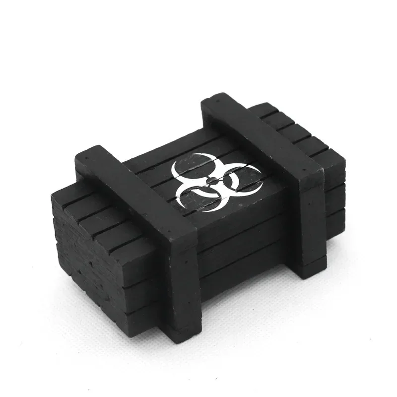 Simulation de décoration de voiture modèle 1/10, boîte à munitions, poupée soldat