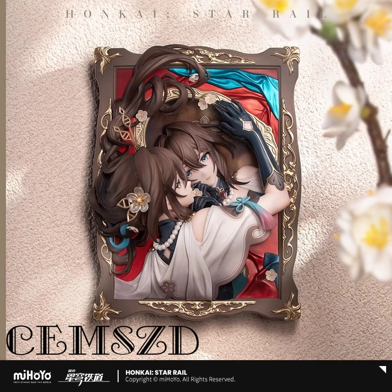 

[Genuine] Hot Game Honkai Star Rail Ruan Mei 3D Diy Framed Artwork Anime Cartoon 3D Models Wall Art Halloween Decorations Gift