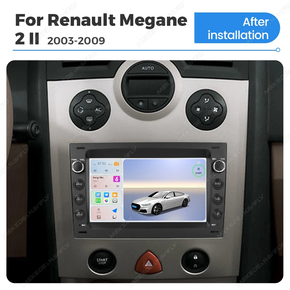 MEKEDE 7 inch Android OS For Renault Megane 2 II 2003 - 2009
