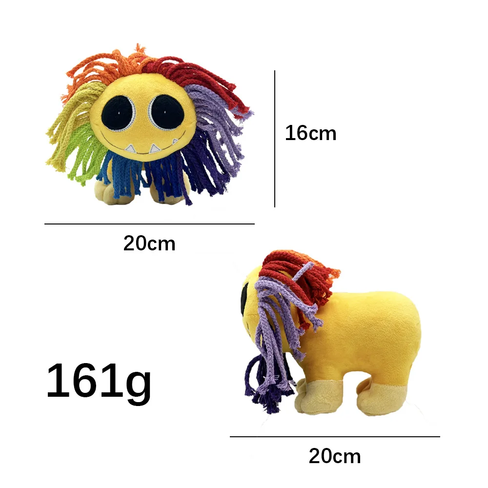 New Nightmare Critters Plush Yarnaby Colorful Lion Toy Stuffed Nightmare Animal Soft Toy Doll Birthday Halloween Christmas Gift