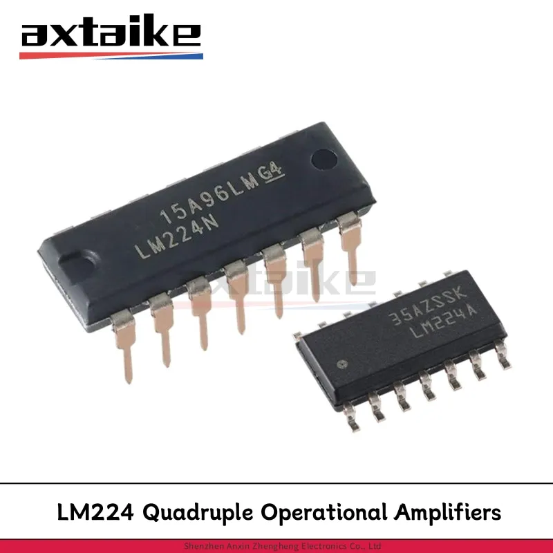 

10PCS LM224 DIP-14 SOP-14 LM224N LM224DR LM224ADR LM224DT LM224ADT LM224DR2G SMD Quadruple Operational Amplifiers IC