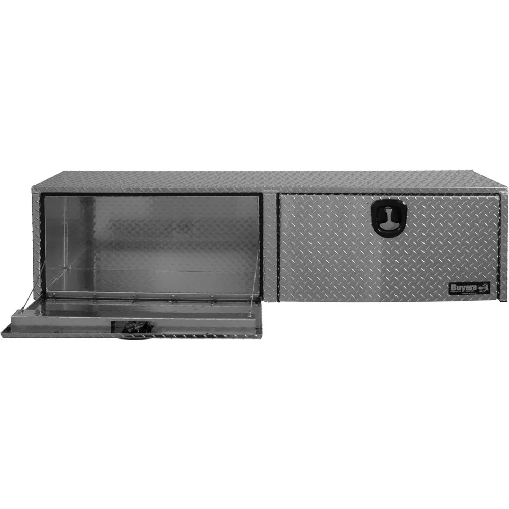 

Ящик для инструментов Buyers Products 1701551 из серебристого алюминия с алмазной текстурой, 72x13x16 дюймов, сделано в США, профессиональный