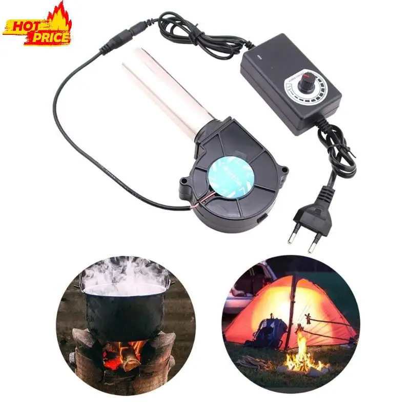 

Вентилятор для барбекю, 12 В, 3600 об/мин, для уличного барбекю, пожарный сильфон, для кемпинга, приготовления пищи, дровяная