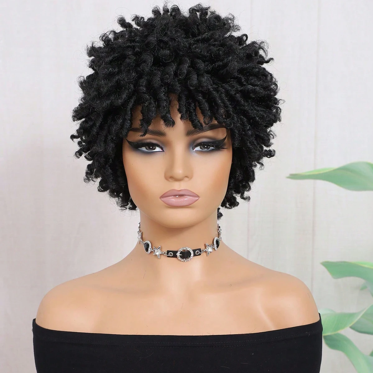 Short Dreadlock Wig For And Men Afro Faux Locs Dreads Wig Heat Resistant Short Braided Wigs For Women