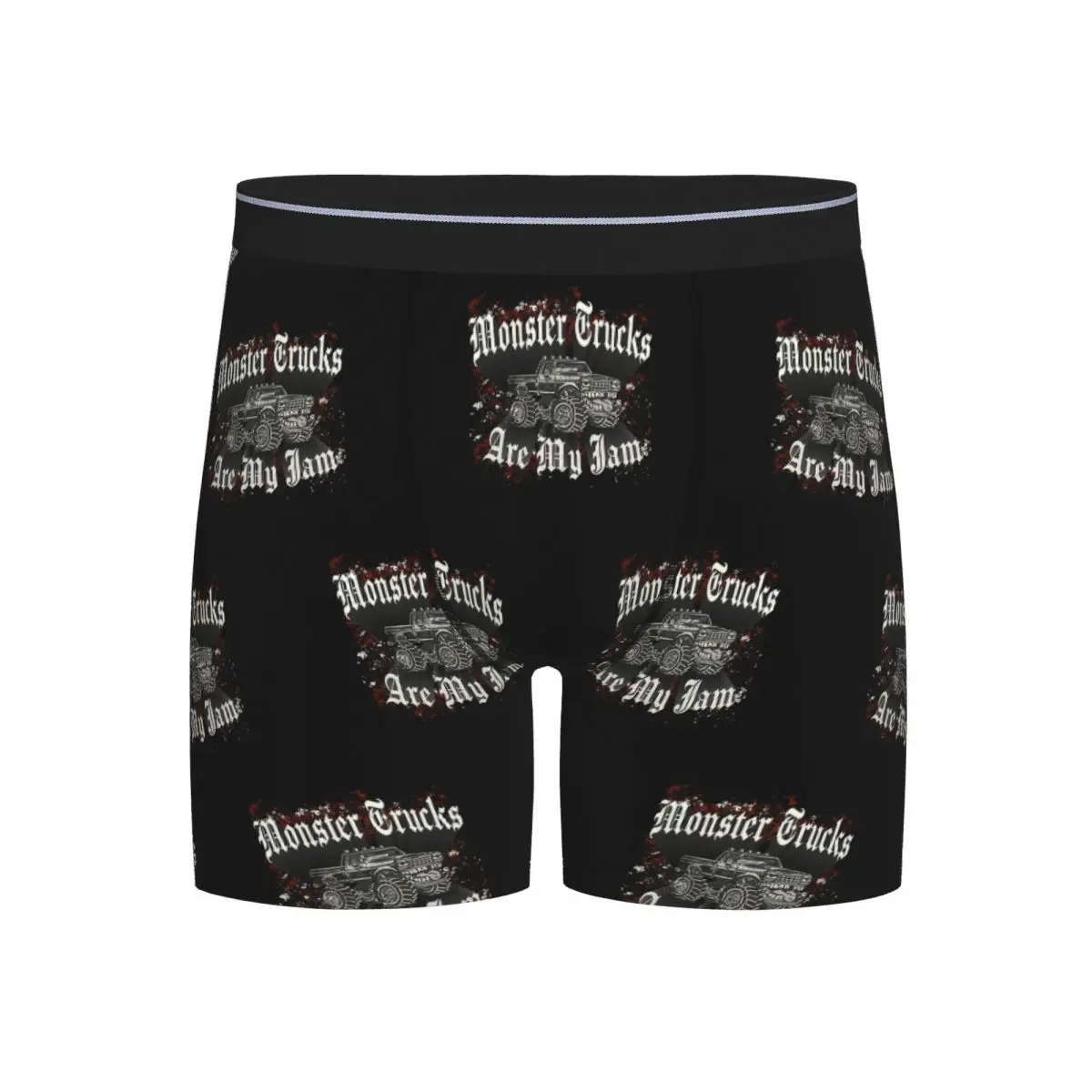

Long Boxer Underpants Shorts Classic Monster Jam Pattern Panties Men Soft Underwear for Homme Man Boyfriend Gifts