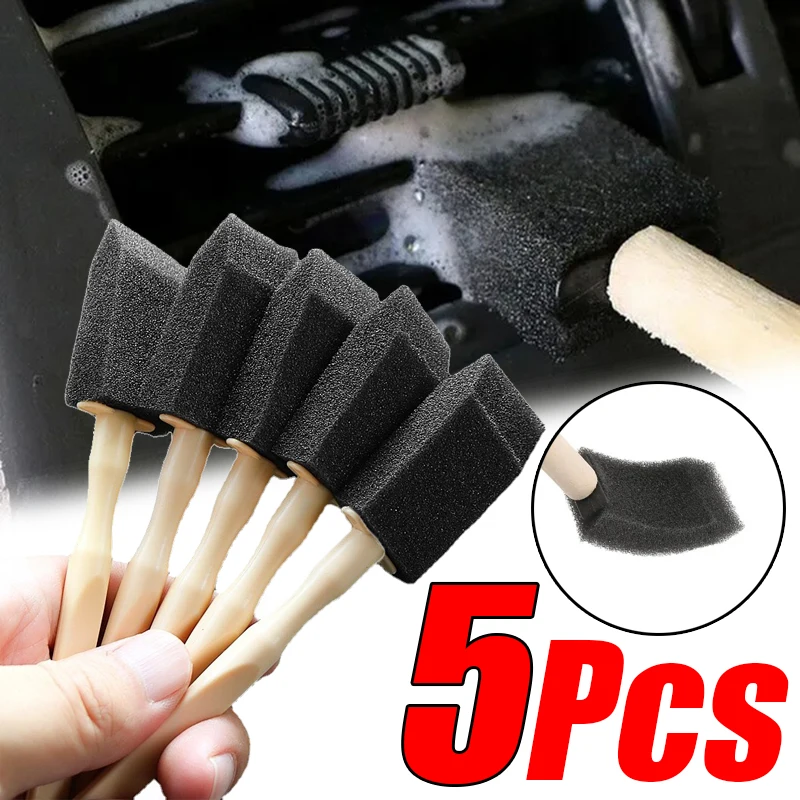 

Car Air Conditioner Vent Cleaning Sponge Brush Car Grille Cleaner Crevice Dust Removal Detailing Brush Auto Interior Accessories