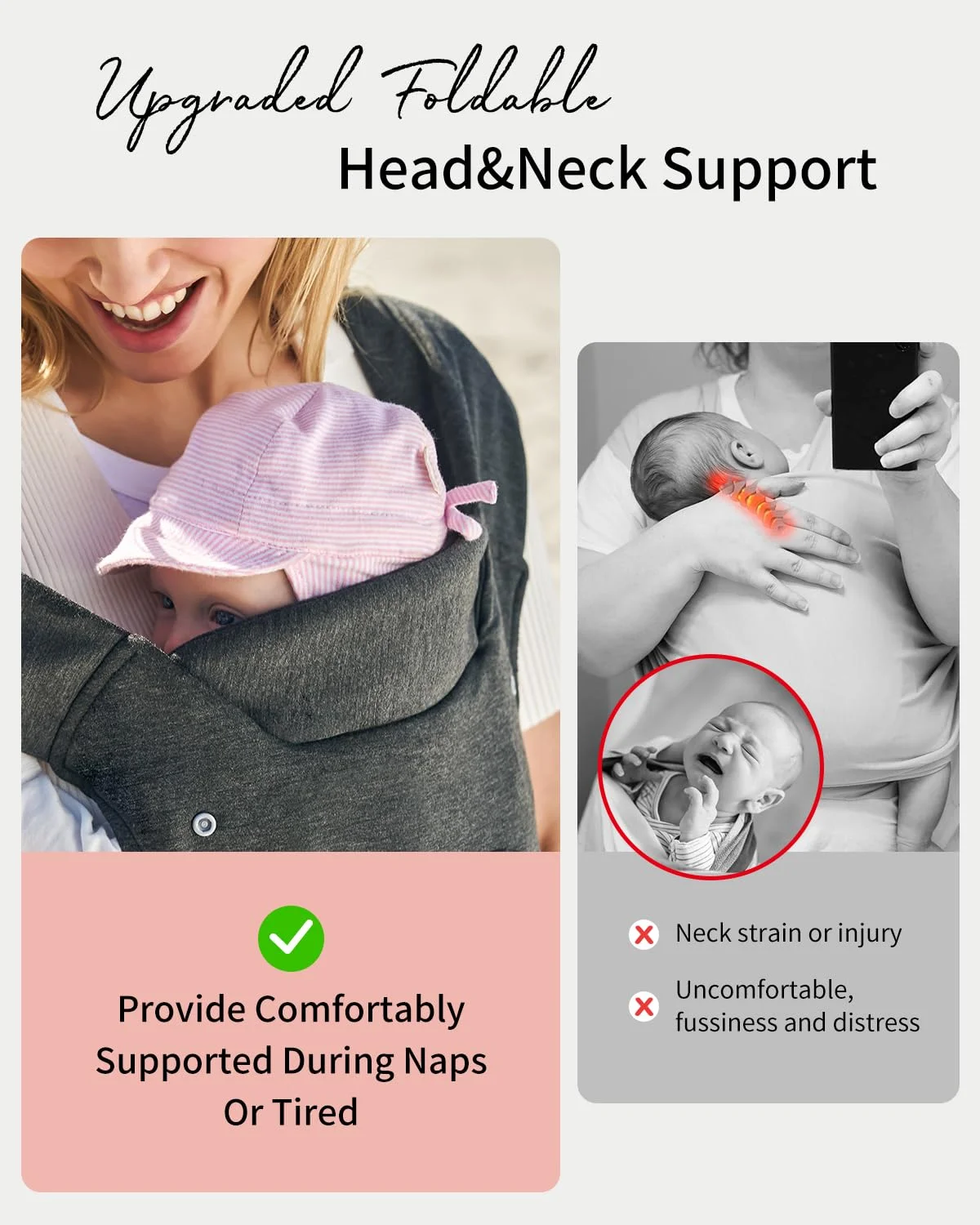 حاملة أطفال لحمل الأطفال حديثي الولادة إلى الأطفال الصغار، مريحة ومريحة للوجه والواجهة الأمامية للأطفال من 7 إلى 25 رطلًا قابلة للسحب