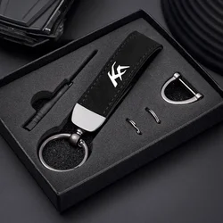 Anti-lost Metal Keychain Buckle Suede Leather Car Styling keychain For Ford Ka 2022 2021 2020 2019 2018 2017 2016 2015 2014