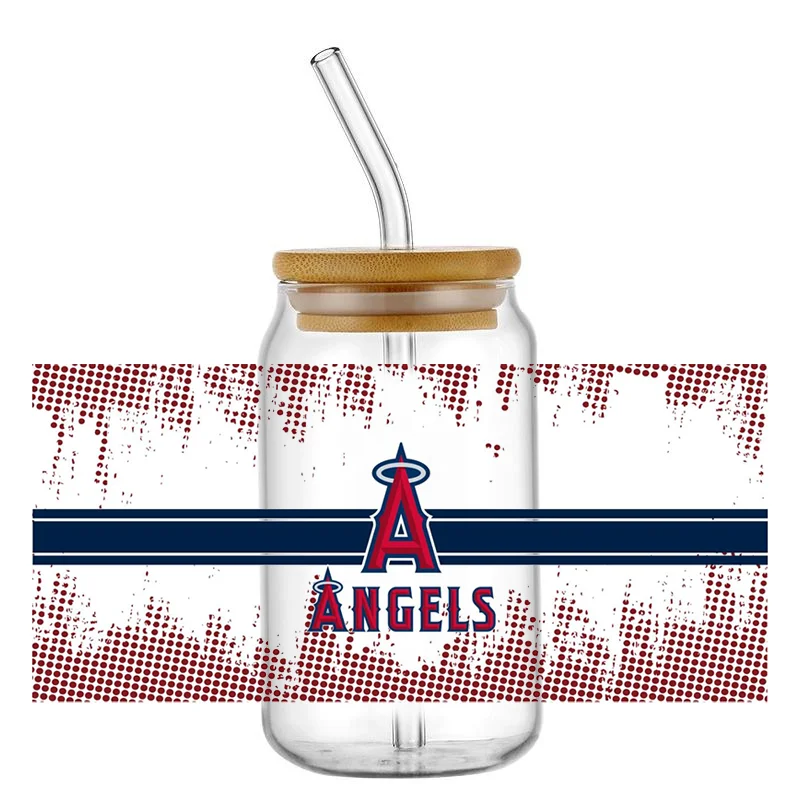 Baseball Team Decal Transfer Stickers Waterproof UV DTF Cup Mug Wraps Sticker DIY 3D Wrap Decal for 16oz Libbey Glass