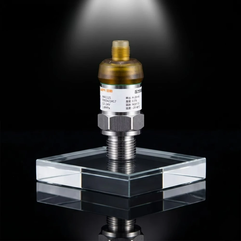 JVLER 4-20mA Pressure Transmitter 0.5%FS Accuracy Stainless Steel Sensor M20*1.5 for Water Oil Gas High Precision