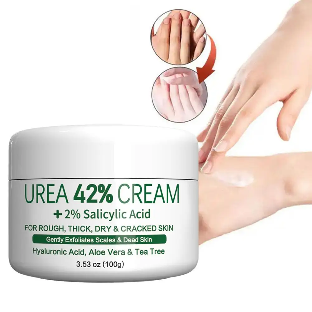 Crema de Urea corporal para talones secos, crema para pies agrietados, tratamiento de reparación de manos, callos hidratantes, elimina la piel muerta, cuidado de los pies