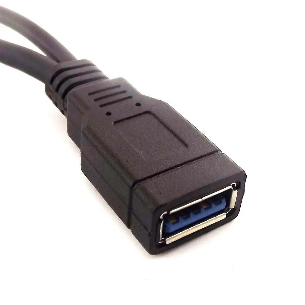 Multi USB Ports Extension Cable Dual 3.0 Female to 20pin Header Adapter for Desktop Computer Motherboard Connection