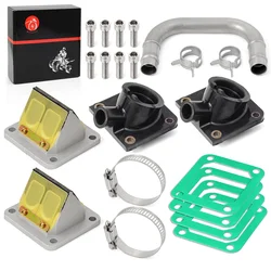 Intake Manifold Boot & REED VALVE & Intake Tube Kit For Yamaha Banshee 350 YFZ350 29L-14465-00 31K-13565 2GU-13610-01-00