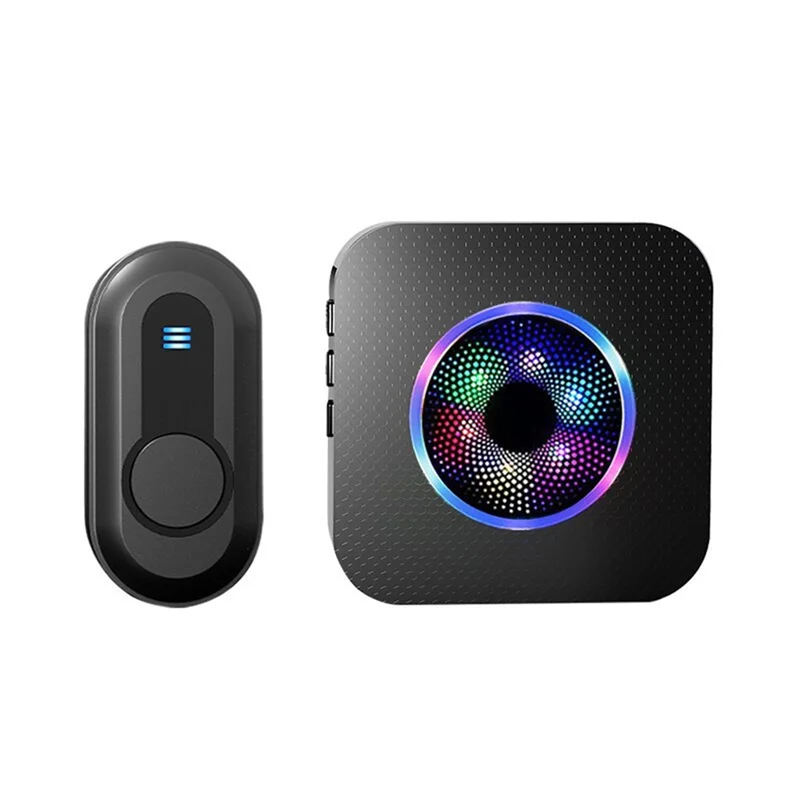 B37B-Wireless Doorbell 30MM Large Speaker Waterproof For Home Elderly EU Plug Good Signal Wide Coverage