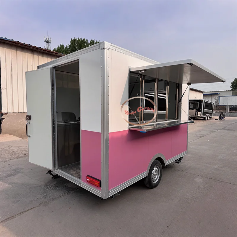 

Mobile Burger Food Van Truck Snack Concession Fast Food Bakery Trailer